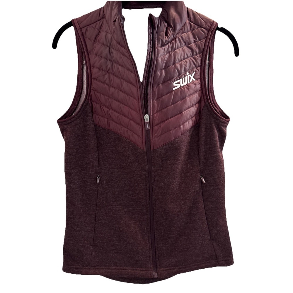 SWIX Blizzrad Womens Vest Bodywarmer Hybrid Insulation size XS Polyester Wool